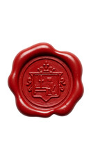 Red Wax Seal Isolated Photo On Transparent Background Illustrative Image