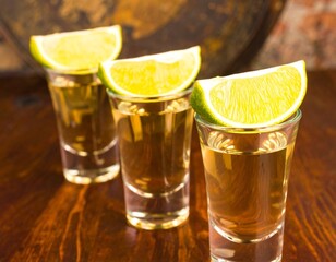 cocktail with lemon