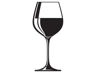 WINE GLASS SILHOUETTE