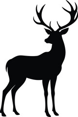 deer silhouette vector illustration