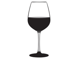 WINE GLASS SILHOUETTE