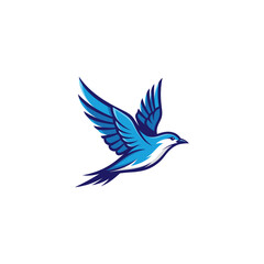 Bird icon logo flat vector design