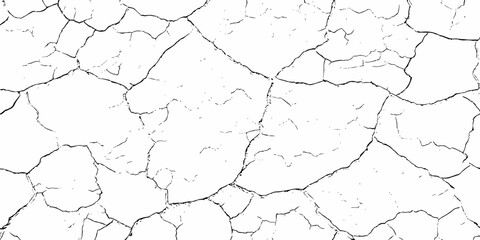 digital wall grunge and dust pattern surface Cracked white wall texture design element white background.
