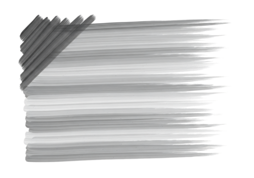 Abstract grayscale paint strokes texture;  modern, minimalist design element;  grunge, artistic background  transparent background - Powered by Adobe
