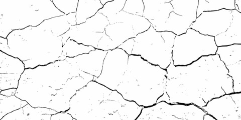 modern black and white scratch and cracks grunge texture dust and distressed wall pattern white background..
