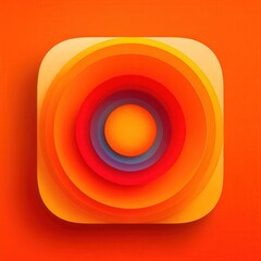 Layered circle icon design