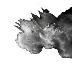 White Dust Explosion Abstract Background Bursting With Motion and Smoke