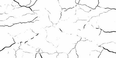 Obraz premium modern black and white scratch and cracks grunge texture dust and distressed wall pattern white background.. 