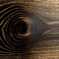 Dark Wood Plank Texture with Knot