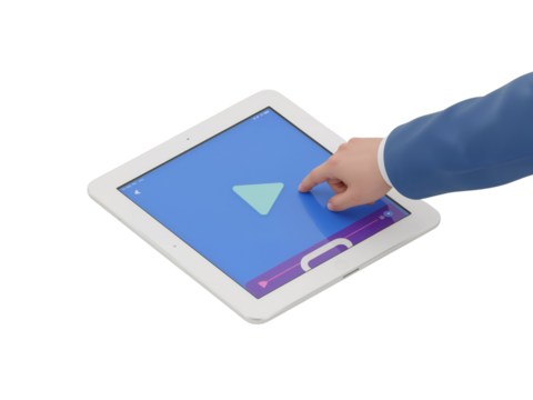 Interactive Tablet Experience Hand Gesture Controlling Digital Entertainment System