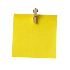 Yellow sticky post it note isolated on transparent background png