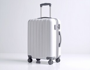 Stylish Silver Suitcase: Modern Travel Luggage