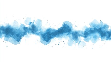 Abstract watercolor blue background