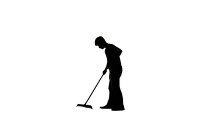 Silhouette Of Man Walking In Dark Background PNG