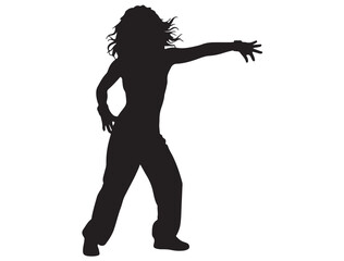 ZUMBA GIRL SILHOUETTE