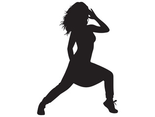 ZUMBA GIRL SILHOUETTE