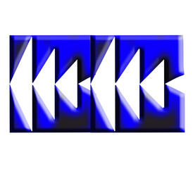Abstract Blue and White Arrow Progression Logo Design