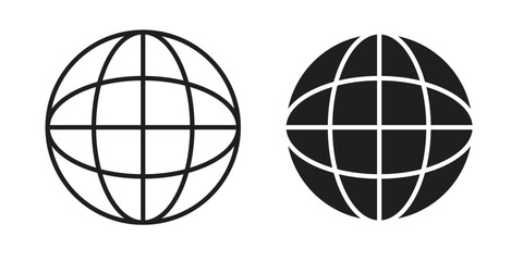 Website icon graphic doodle, sketch, outline drawing Vector illustration