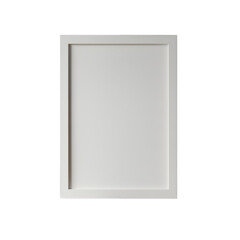 White Empty Rectangle Frame Isolated On Black Background Illustration