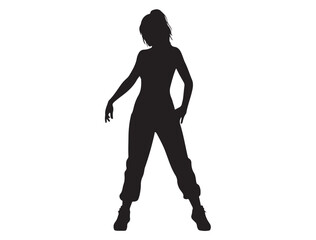ZUMBA GIRL SILHOUETTE