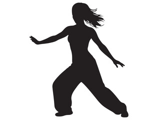 ZUMBA GIRL SILHOUETTE