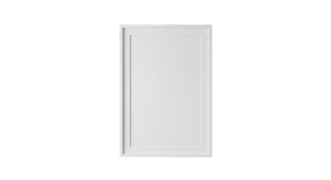 White Frame Isolated On Transparent Background A Simple Geometric Design