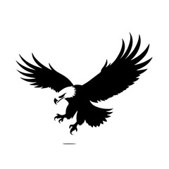 eagle on white background