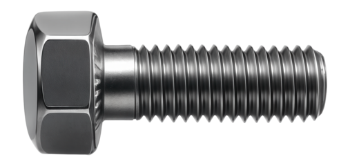 Hex head screw with a serrated flange for secure metal fastening.
