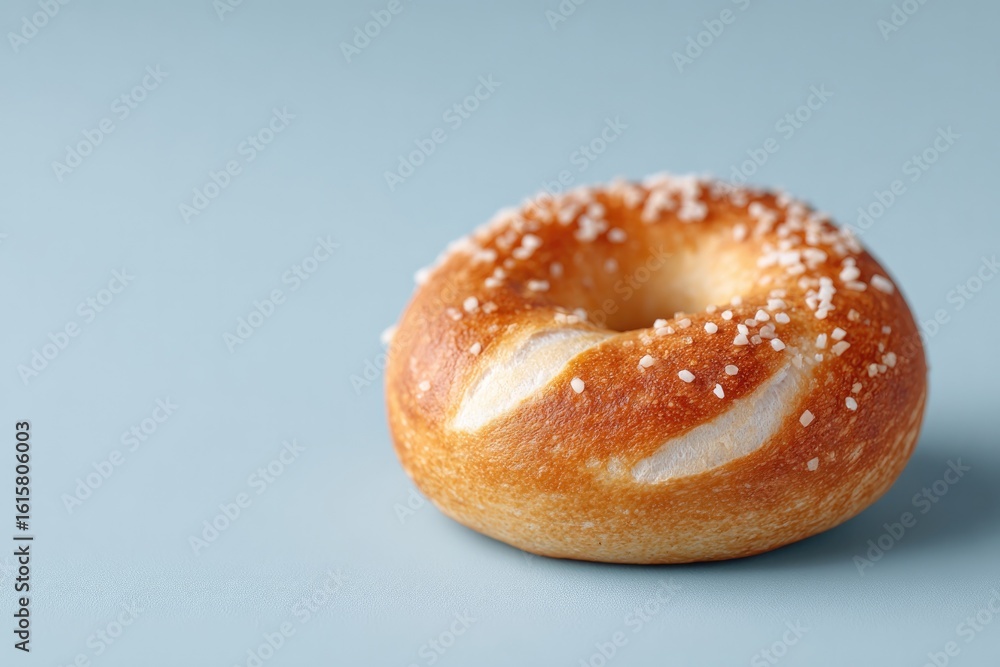 Aufkleber minimalistic depiction of oktoberfest scene with single pretzel on plain background providing genero