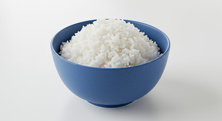 Bowl of Cooked White Rice Simple Food Photography.