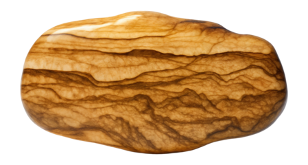 Picture jasper with landscape-like patterns in earthy browns and tans