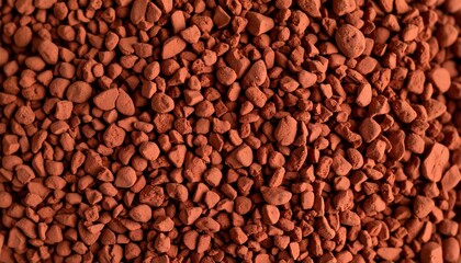Close-up of red granular material