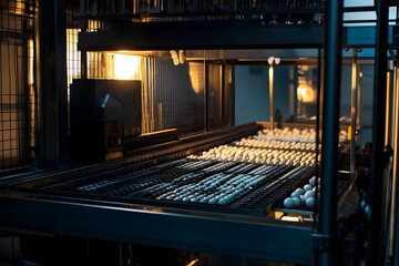 a complex industrial setting dominated by machinery and automation