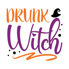 Drunk Witch Svg