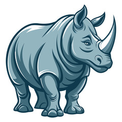 Fototapeta premium Powerful Rhinoceros Graphics