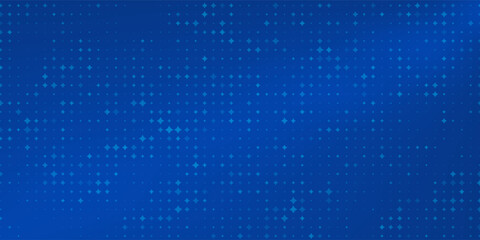 Blue Tech Finance Fintech Background Abstract Pixel Pattern. Abstract Business Tech Science Vector Backdrop.
