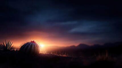sunset in the mountains