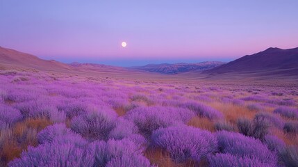 lavender field at sunset