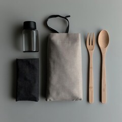 fork and knife on a napkin
