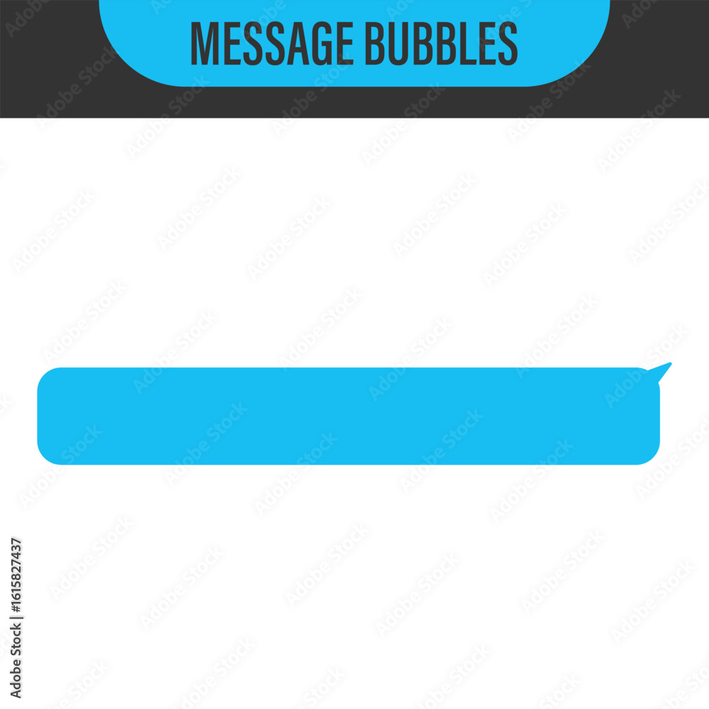 Poster messages bubbles. vector design template of message bubbles chat boxes. place your own text to the m