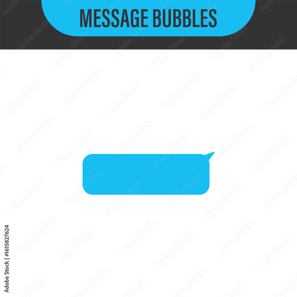 Poster messages bubbles. vector design template of message bubbles chat boxes. place your own text to the m