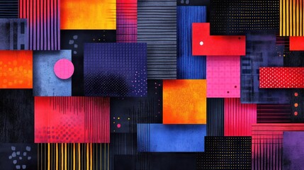 abstract background with colorful squares
