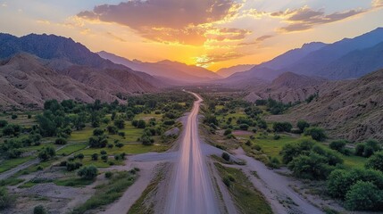 road to the mountains