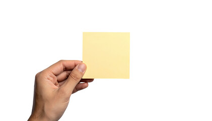 Obraz premium Blank paper in hand, a dark background for text, message, or announcement hand