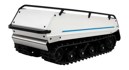 Heavy-duty snow transporter with protective skid plates and robust track system