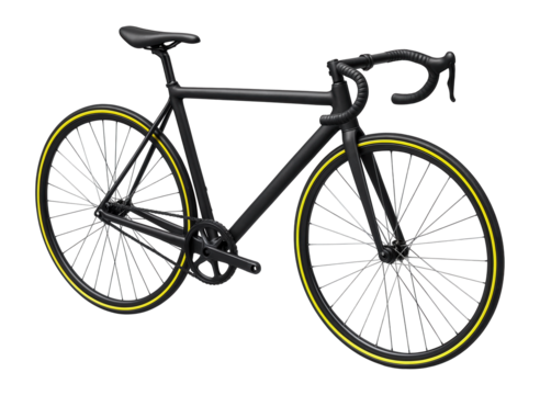 Track bike with high-pressure tires and high-tensile strength spokes