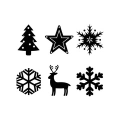 Bright Christmas Illustrations Set
