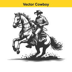 Western Cowboy Command: Reining Horse with Fierce Focus