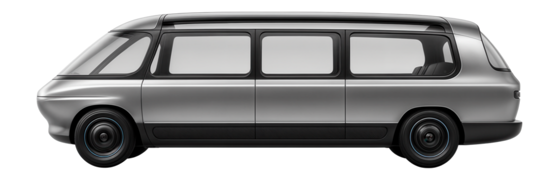 Observation car with wraparound glass roof and streamlined body design