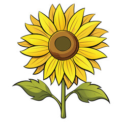 Fototapeta premium Bright Sunflower Graphics